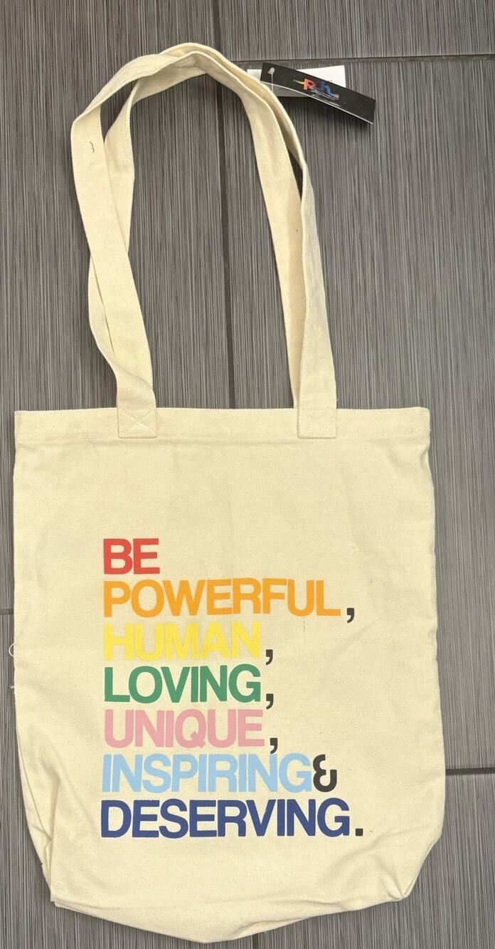 The Phluid Project Pride Canvas Tote Bag Rainbow LGBTQ Graphic Shoulder Shopper